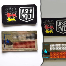America Texas Tactical Flag Laser Patch