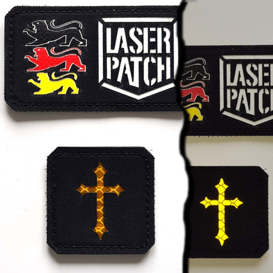 Catholic Cross Laser Patch 2