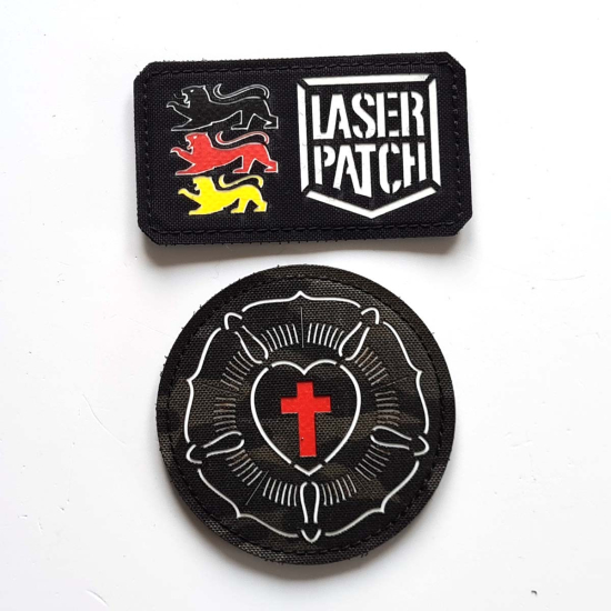 Lutherrose Martin Luther Laser Patch