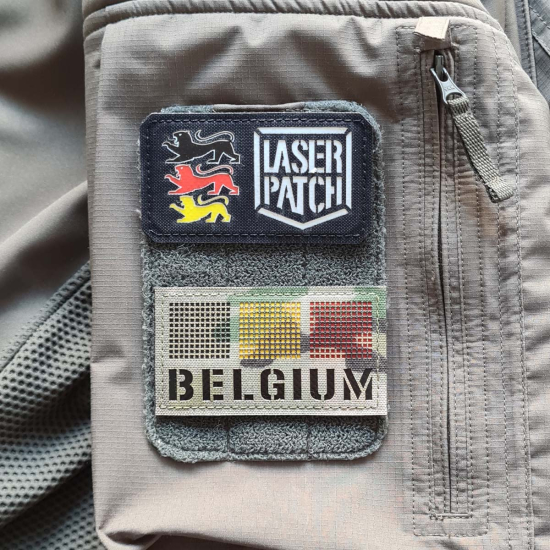 Belgien Taktischer Flagge Patch - NATO Einsätze