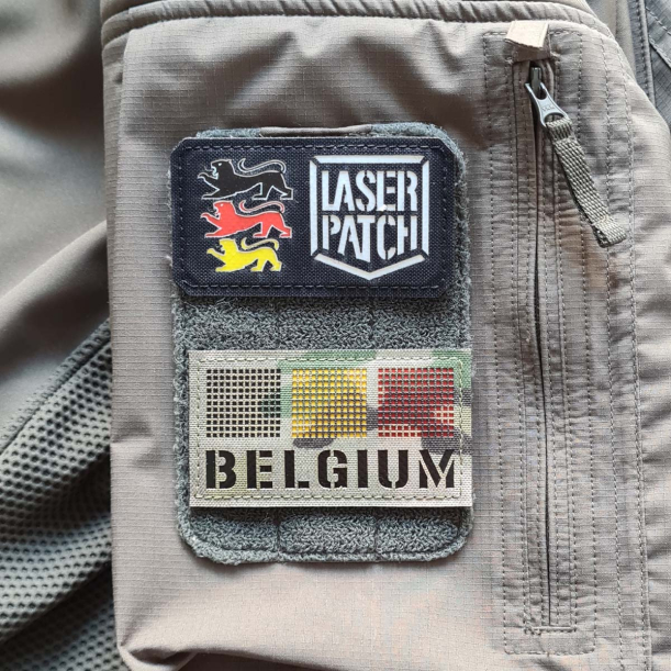 Belgien Taktischer Flagge Patch - NATO Einsätze