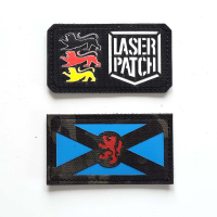 Scotland Flag with Lion Rampant Laser Patch
