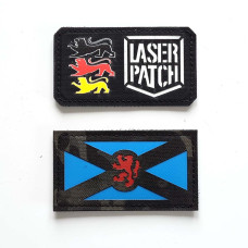 Scotland Flag with Lion Rampant Laser Patch