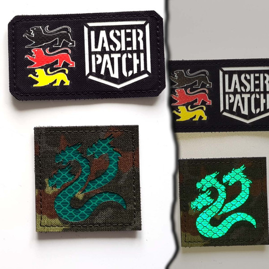 Alpha Legion - Lasercut Patch mit Klett