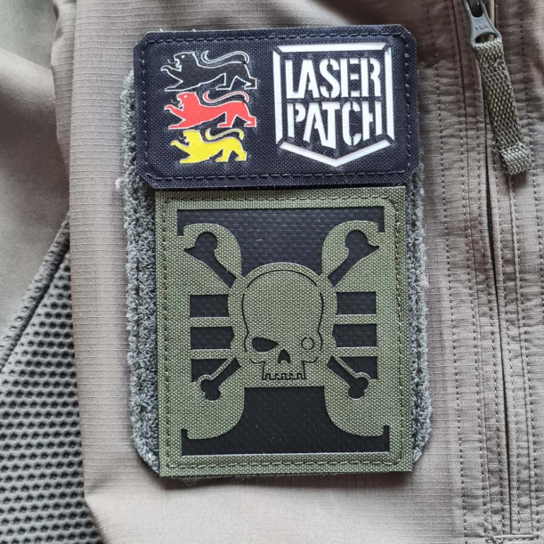 Deathwatch - Lasercut Patch mit Klett