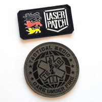 Taktische Rettungssanitäter - TEMS Unterstützung - Lasercut Patch mit Klett