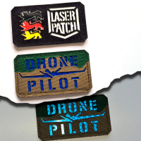 Drohnenpilot Taktischer - Fortgeschrittener UAV Operator - Lasercut Patch mit Klett