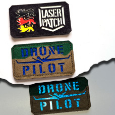 Drohnenpilot Taktischer - Fortgeschrittener UAV Operator - Lasercut Patch mit Klett