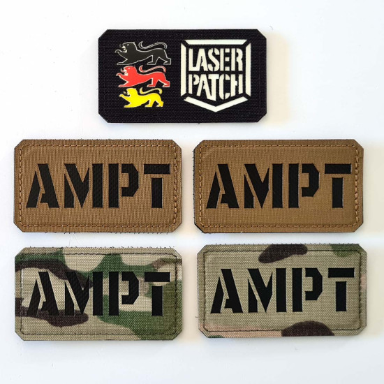 AMPT - Luftbewegliches Schutzteam - Lasercut Patch mit Klett