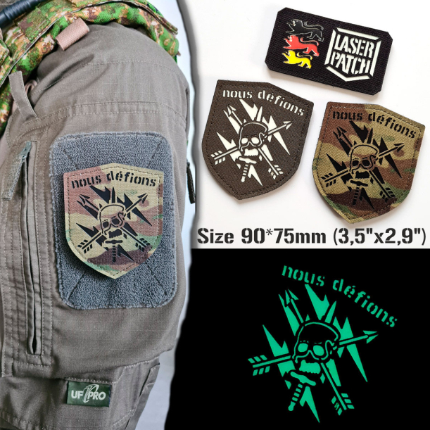 Delta Force US Spezialeinsatzkommando Taktischer - Lasercut Patch mit Klett