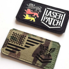America Flag Army mit Rang Abzeichen - Lasercut Patch mit Klett
