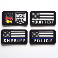 America Line Flagge  Sheriff Police Laser Patch