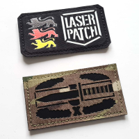 US Army Combat Action - Lasercut Patch mit Klett
