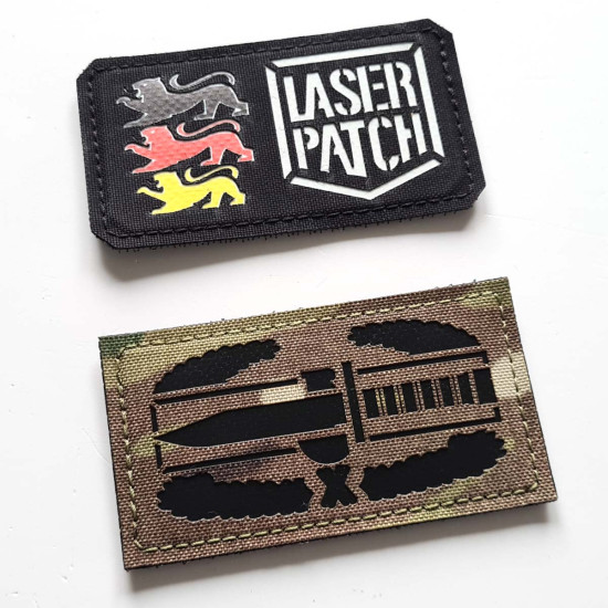 US Army Combat Action - Lasercut Patch mit Klett