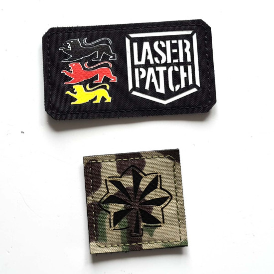 United States Army Offizier Dienstgrad Abzeichen Major Taktischer- Lasercut Patch mit Klett
