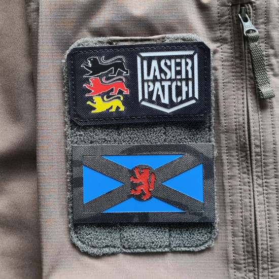 Scotland Flag with Lion Rampant Laser Patch