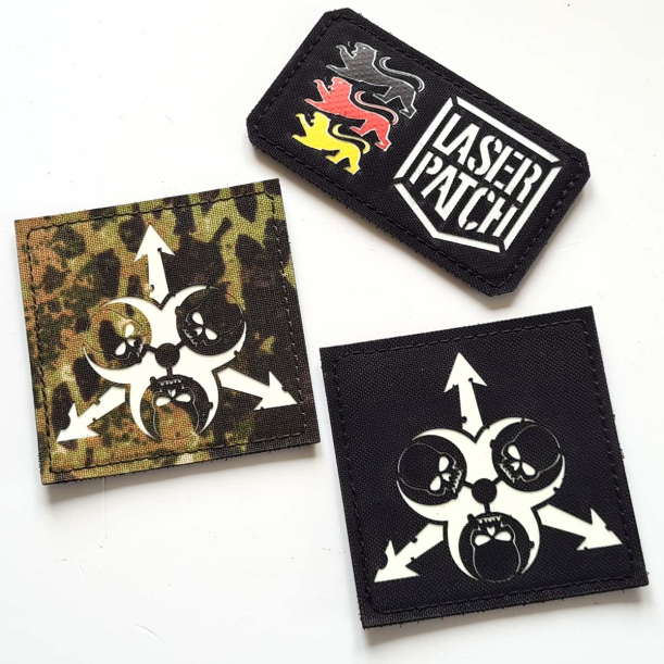 Death Guard - Lasercut Patch mit Klett