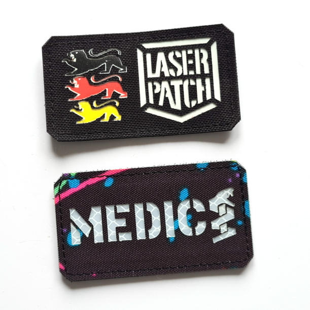 Meidc - Sanitäter - Militärische Medizinische - Lasercut Patch mit Klett