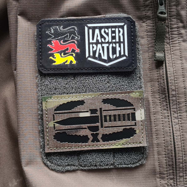 US Army Combat Action - Lasercut Patch mit Klett