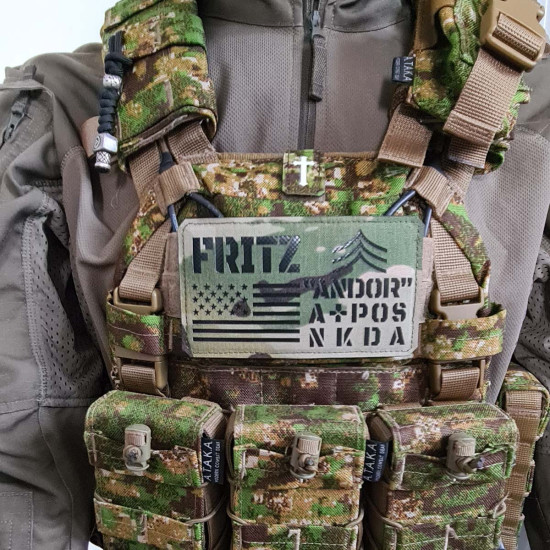 Chestrigs - Plattenträger - für die Tactical Vest Benutzerdefinierter - Lasercut Patch mit Klett