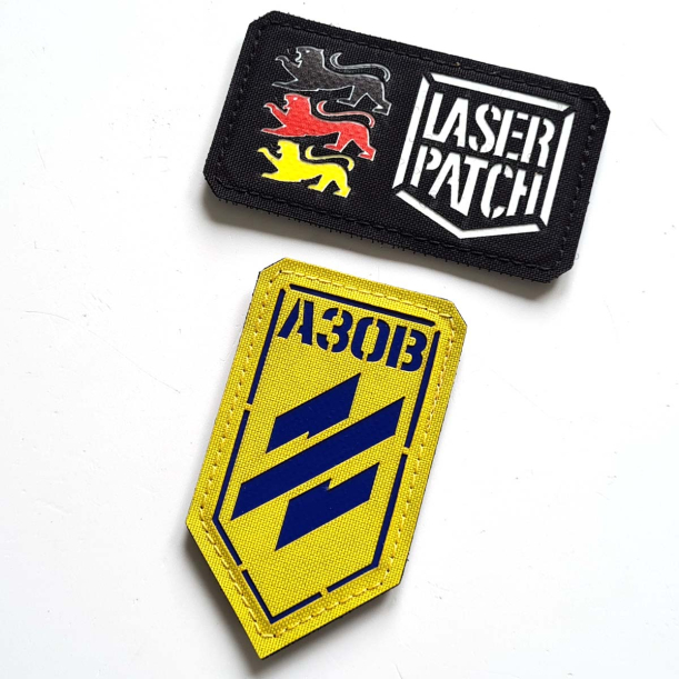 Azov Brigade Ukraine Militär Taktischer - Lasercut Patch mit Klett
