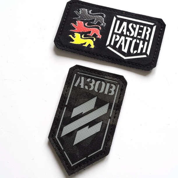 Azov Brigade Ukraine Militär Taktischer - Lasercut Patch mit Klett