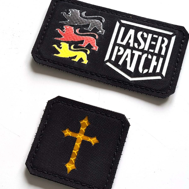 Catholic Cross Laser Patch 2