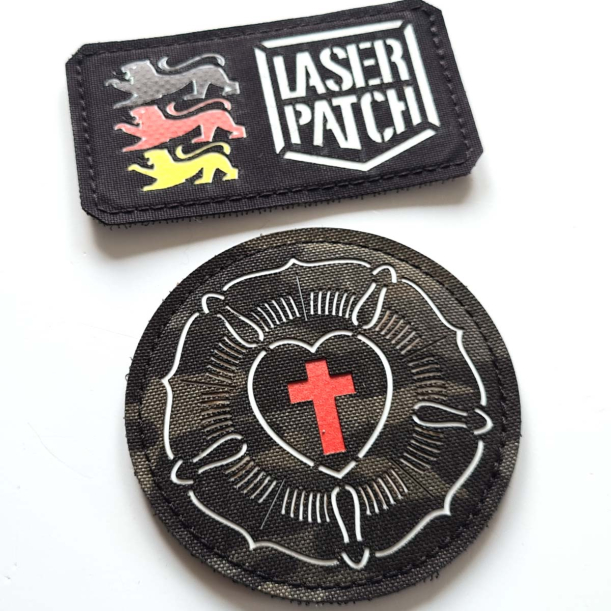 Lutherrose Martin Luther Laser Patch