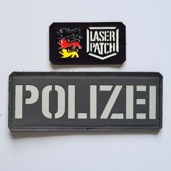 Ruecken - Chestrigs & Plattenträger  - Personalisierter Namensband - Lasercut Patch mit Klett