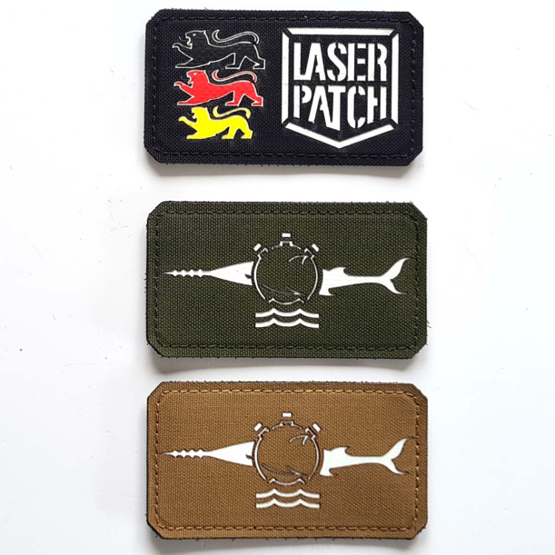 Deutscher Marinetaucher Marine Taucher Taktischer - Lasercut Patch mit Klett