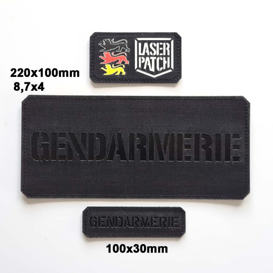 Chestrigs - Plattenträger - Rückenpatch passend für die Tactical Vest Benutzerdefinierter - Lasercut Patch mit Klett