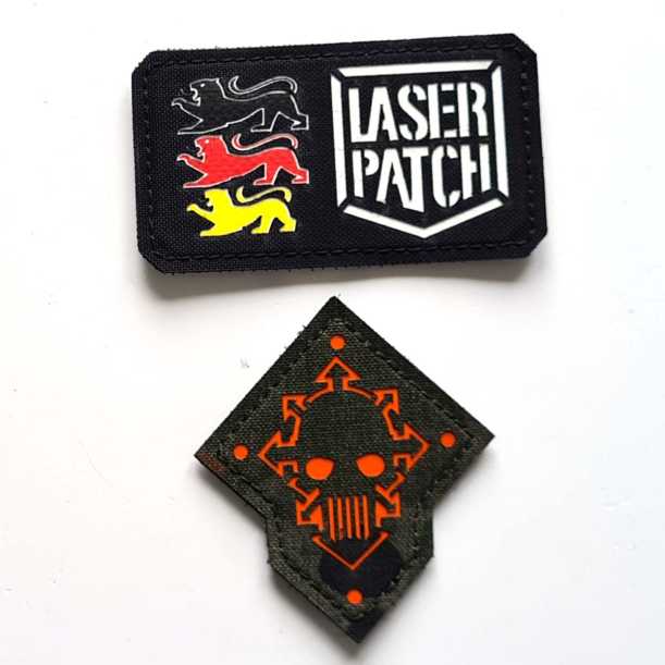 Iron Warriors - Lasercut Patch mit Klett