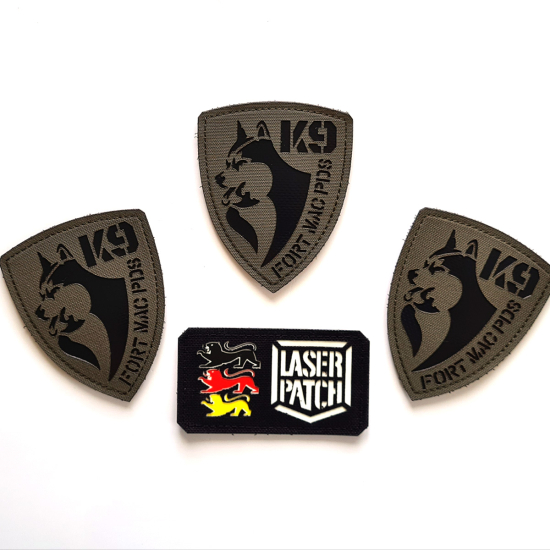 K9 Name Laser Patch