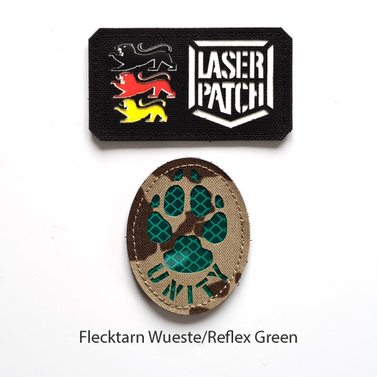 Klett-Patches für Hunde - K9 Name Laser Patch