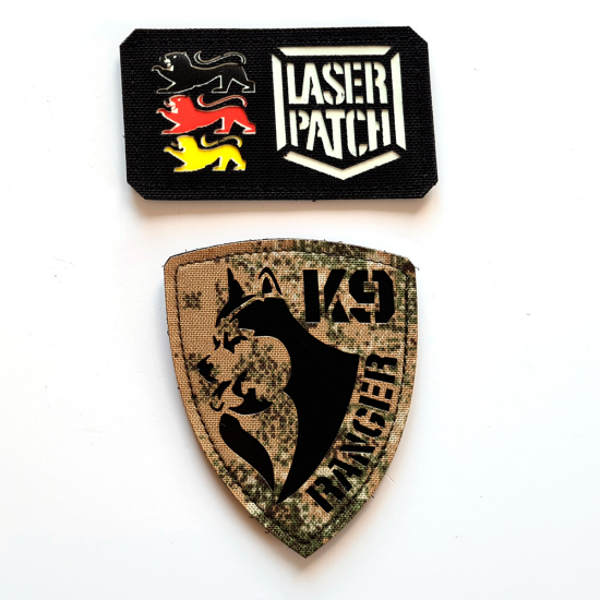 K9 Name Laser Patch