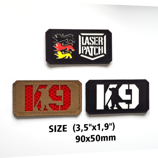 K9 Labrador Laser Patch - Rassenspezifisches Labrador Design