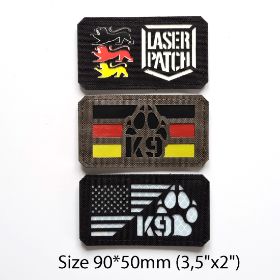 k9 USA Lasercut Patch