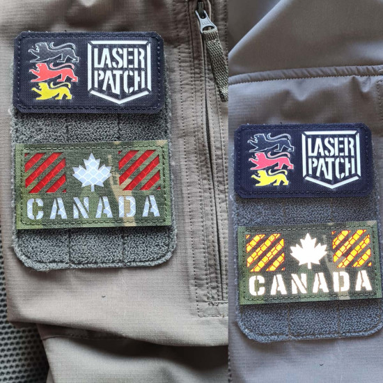 Kanada Flagge Patch - Taktischer Multicam Arid