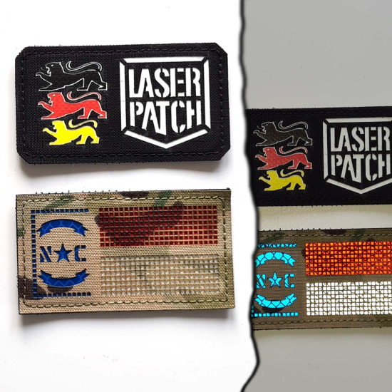America North Carolina State Tactical Flag Laser Patch 1