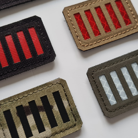 Rebellische Streifen Flagge Patch - Amerikanische Revolution 1776