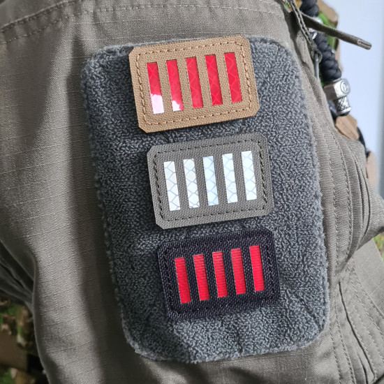 Rebellische Streifen Flagge Patch - Amerikanische Revolution 1776