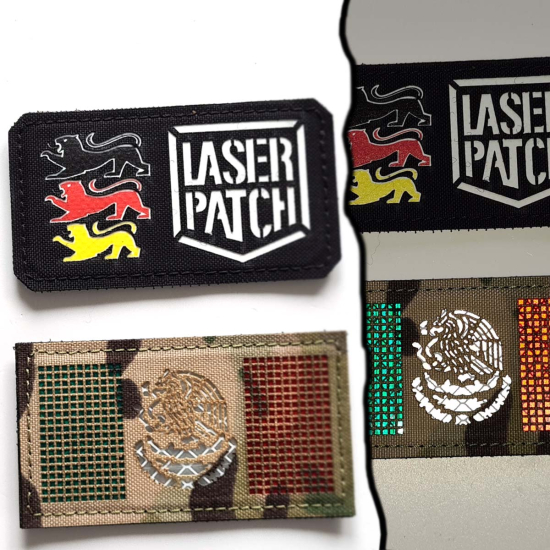 Mexico Tactical Flag Laser Patch