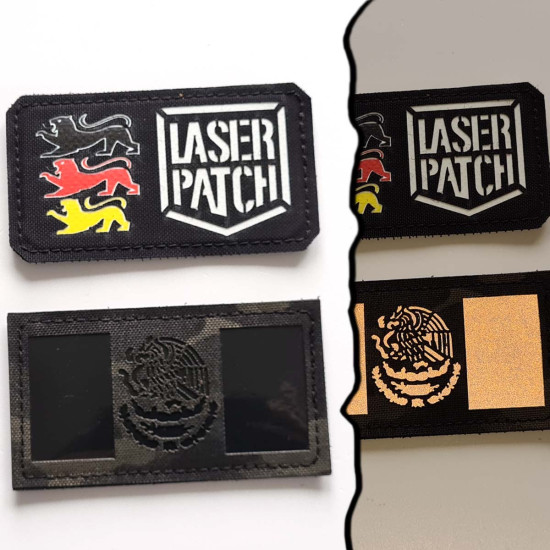Mexico Flag Laser Patch