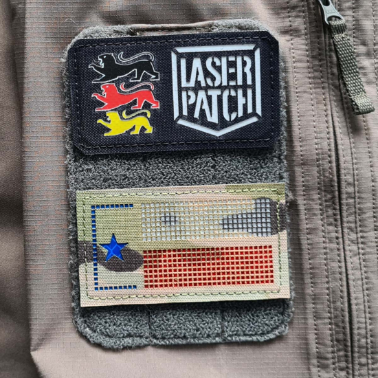 America Texas Tactical Flag Laser Patch