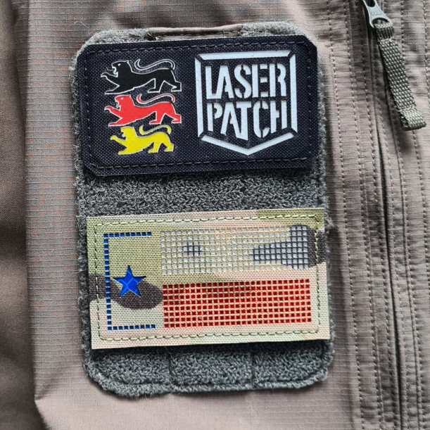 America Texas Tactical Flag Laser Patch