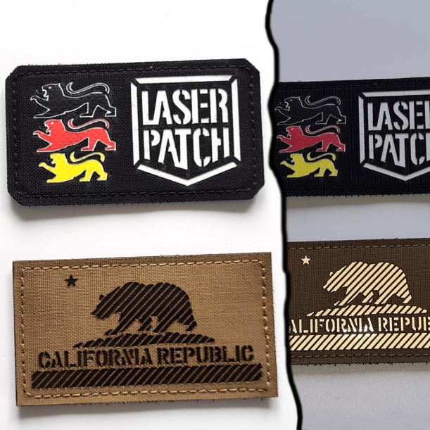 America California Flag Laser Patch