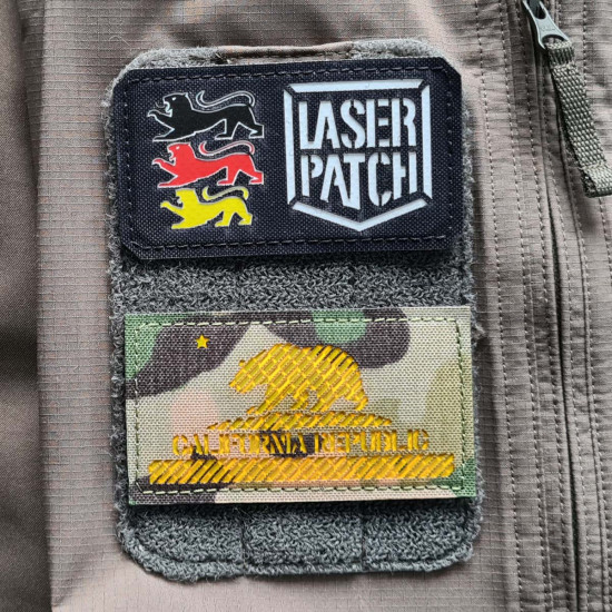 America California Tactical Flag Laser Patch