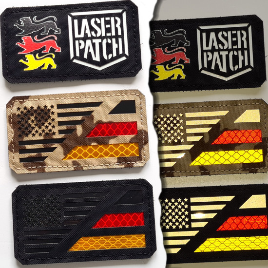 USA-Deutschland Dual Flagge Patch - Allianz