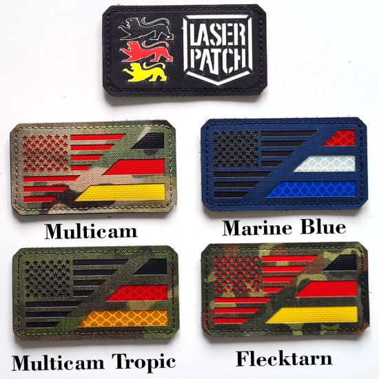 USA-Deutschland Dual Flagge Patch - Allianz