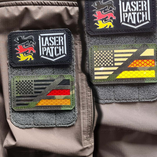 USA-Deutschland Dual Flagge Patch - Allianz